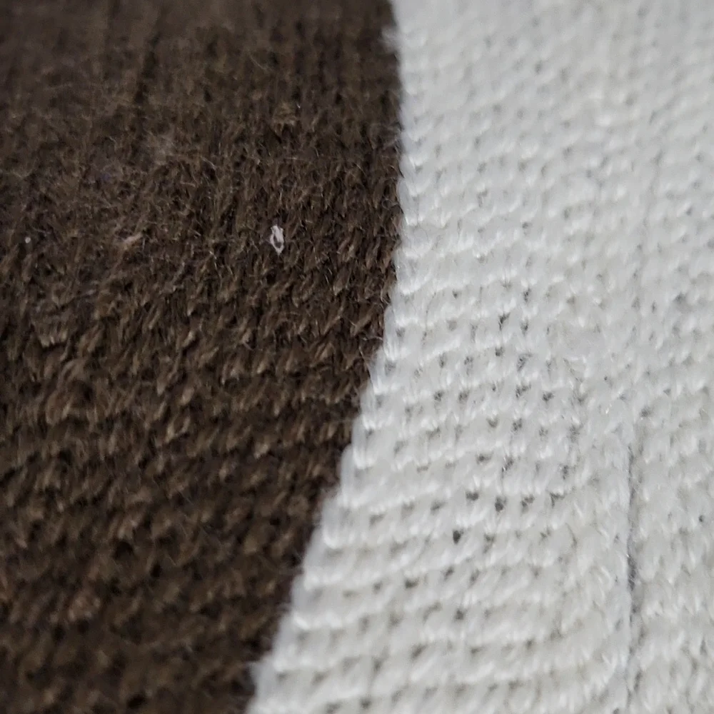 West Elm Stocking Sock in Brown & Cream